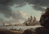 John Thomas Serres (1759-1825) , A flagship of the White entering the ...