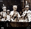 Fotografía tomada durante la coronación del rey George VI y la Reina ...