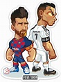 Magnets / Stickers | Messi vs, Messi, Cristiano ronaldo