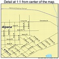 Alpena Michigan Street Map 2601740