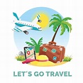 traveling vacation design illustration with cartoon style 2967753 ...