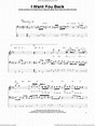 I Want You Back sheet music for bass (tablature) (bass guitar)