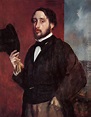 Self Portrait Saluting by Edgar Degas | Oil Painting Reproduction