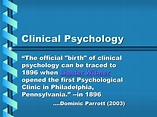 PPT - Clinical Psychology PowerPoint Presentation - ID:634561