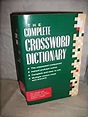Complete Crossword Dictionary (Crossword): URSULA HARRINGMAN ...