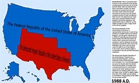 Divided States Of America Map - Map