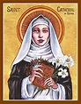 St. Catherine of Siena icon | St catherine of siena, St catherine, Catholic saints