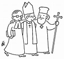 Desenho de Culto ecumênico para colorir - Tudodesenhos