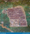 Mapa Viejo De Jerusalén, Israel Imagen de archivo - Imagen de jerusalén ...