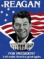 "Vintage Ronald Reagan 1980 Campaign Poster - Make America Great Again ...