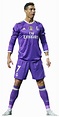 Cristiano Ronaldo Purple Tshirt Real Madrid 2018 Png