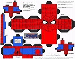 Spiderman / Uomo Ragno Paper toy | Paper toys template, Paper toys ...