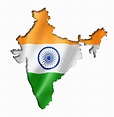 Mapa de la bandera india | Foto Premium