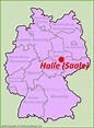 Halle (Saale) location on the Germany map