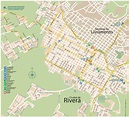 Mapas del Uruguay. Mapa de Rivera. Enciclopedia online gratis.