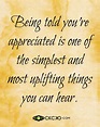 Being appreciated. #quote | Recognition quotes, Be yourself quotes ...