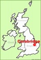 Cambridge location on the UK Map - Ontheworldmap.com