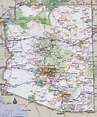 Large detailed road map of Arizona state with all cities | Vidiani.com ...