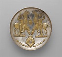 Plate with youths and winged horses | Sasanian | Sasanian | The ...