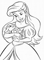 Dibujos de Princesa Ariel y Sebastián para Colorear para Colorear ...
