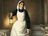 illustration-of-florence-nightingale-holding-lamp • Humanitas Onder Dak