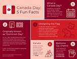 Canada Day 5 Fun Facts List Infographic Template