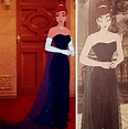 Anastasia Filme costume, figurino, vestido azul Red Prom Dress Long ...
