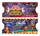 Bilhetes para espectáculos de circo bilhetes para desenhos animados ...