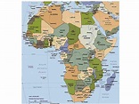 present africa map - Google Search | Africa map, African countries map ...