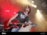 Jonas Pfetzing, guitarist of the German rock and pop band Juli ...