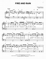 Fire And Rain Sheet Music | James Taylor | Easy Piano