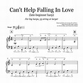 Can’t Help Falling In Love (Late-Beginner) Sheet Music – Learning the Harp