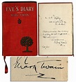 Lot Detail - Very Scarce Mark Twain ''Eve's Diary'' Signed First ...