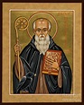 St. Benedict of Nursia - JCBNN Painting by Joan Cole - Pixels