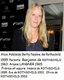Alice Adélaïde Betty Nadine de Rothschild 1999-