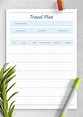 Daily Trip Itinerary Travel Itinerary Printable Daily Printable Travel ...