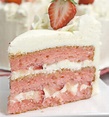 Strawberry Moscato Cake with Cream Cheese Buttercream Frosting ...