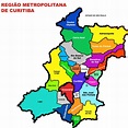 Mapa Curitiba E Região Metropolitana - EDUCA