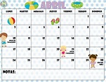 Bonitos y creativos diseños de los calendarios del mes de abril ...