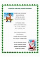 Lyrics To Rudolph The Red Nosed Reindeer Printable - Printable Templates