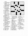 Eugene Sheffer Printable Crossword Puzzles - Printable Templates