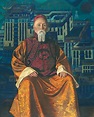 "Portrait of N.K. Roerich in a Tibetan Robe" gemaakt door Svetoslav ...