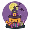 Halloween Dessins Animés Mignons | Vecteur Premium