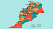 Mapa político de Marruecos