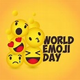 Ilustraciones del día mundial del emoji. | Vector Premium