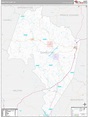 Charlotte County, VA Wall Map Premium Style by MarketMAPS