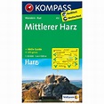 Middle Harz | Kompass hiking map 452