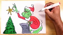 Aprende a dibujar al Grinch en Navidad - How to draw The Grinch - YouTube