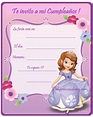 Invitaciones de Cumpleanos de Princesa Sofia | Princesas Disney