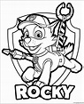 Paw Patrol Rocky Coloring Pages - Cartoons Coloring Pages - Coloring ...